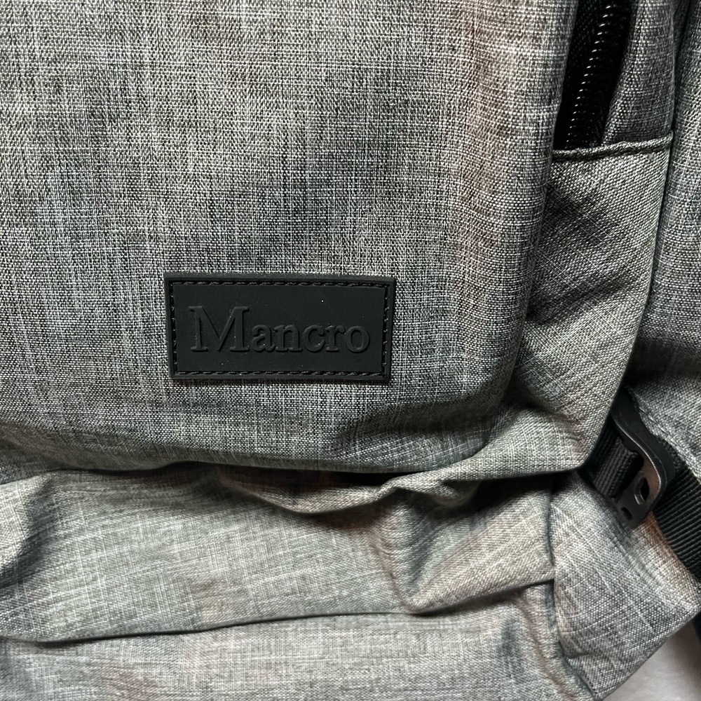 Sleek Gray Backpack for Men - Picture 2 of 10
